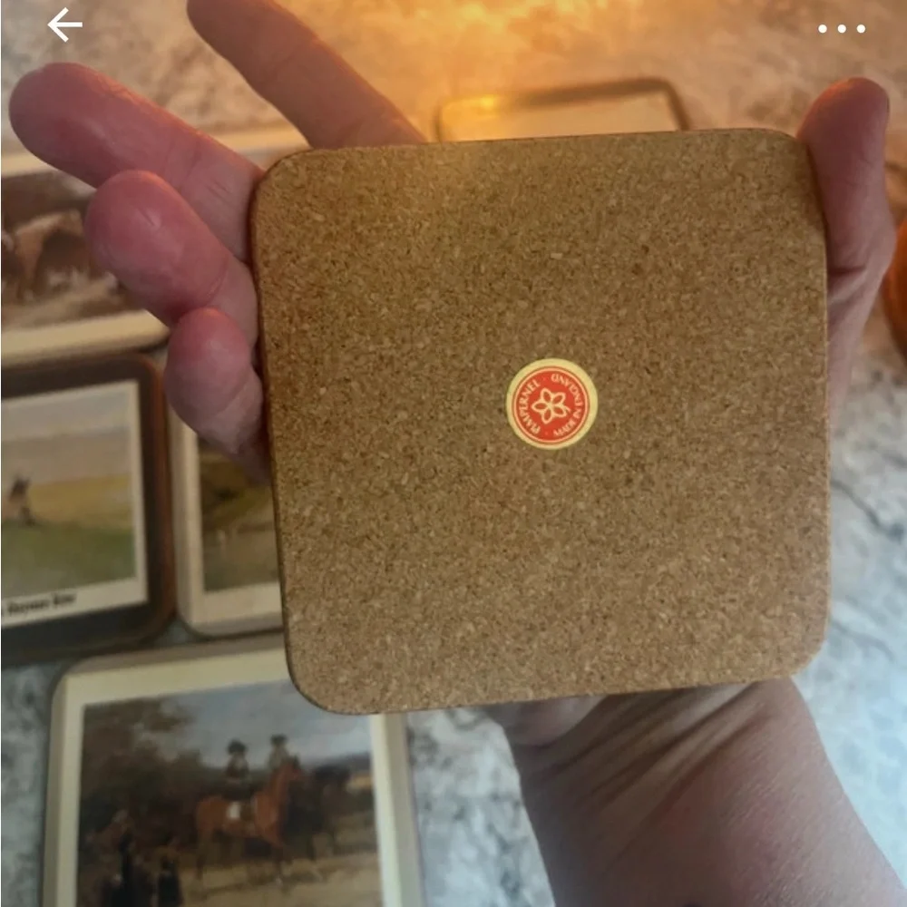Set of Pimpernal coasters Horse-Themed